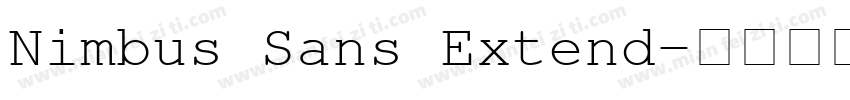 Nimbus Sans Extend字体转换